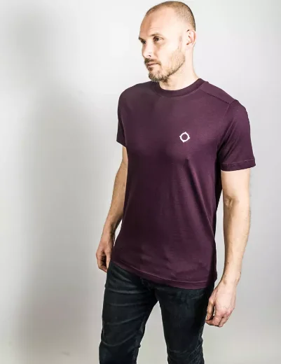 MA STRUM Short Sleeve Icon T-Shirt | Blackberry