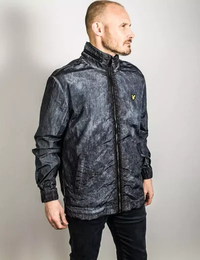 Lyle & Scott Acid Wash Lightweight Jacket | Navy