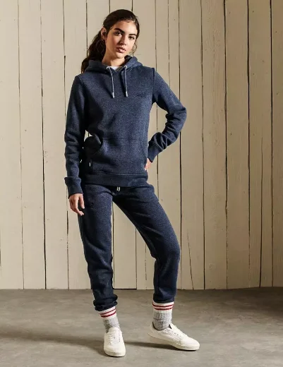Superdry Womens Vintage Logo Embroidered Jogger | Navy Marl