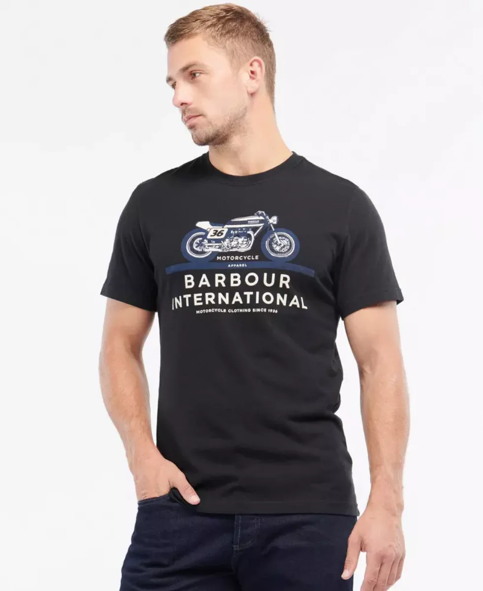Barbour Intl Cal T-Shirt | Black