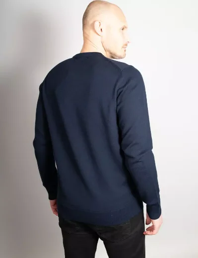 Fred Perry Classic Crew Neck Knitted Jumper | Navy