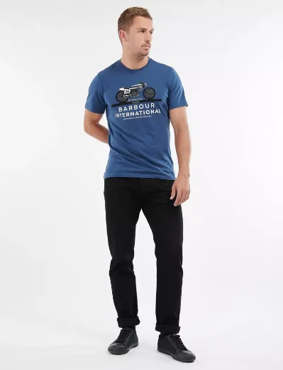 Barbour Intl Cal T-Shirt | Insignia Blue