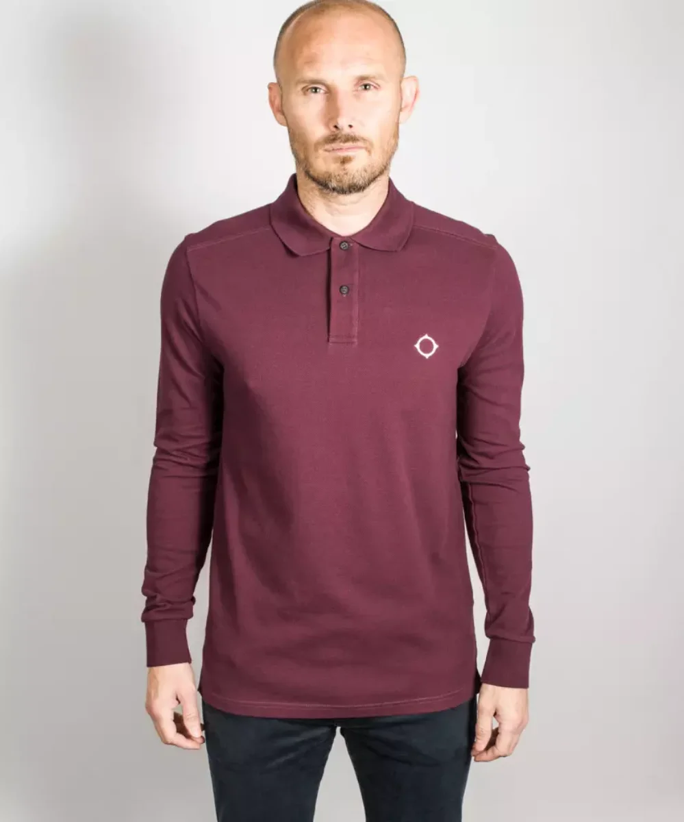 MA Strum LS Pique Polo Shirt | Fig