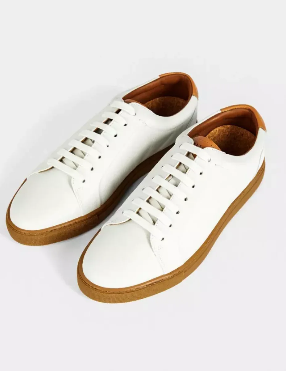 Ted Baker UDAMMO Leather Sneaker | White