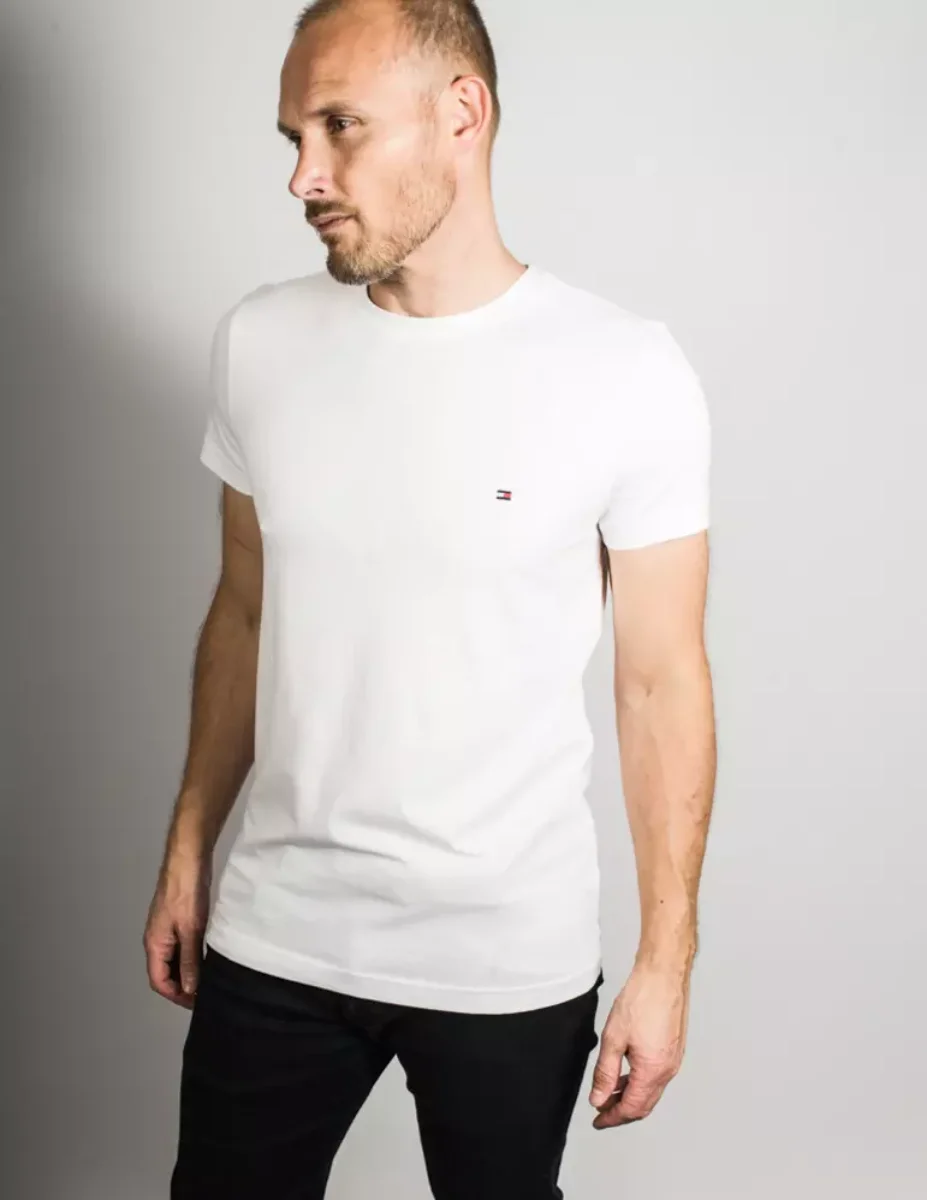 Tommy Hilfiger Stretch Slim Fit T-Shirt | White