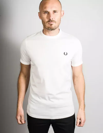 Fred Perry Ringer T-Shirt | White