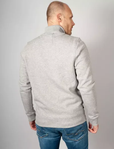 Luke Sport Sydney Half Zip Sweater | Mid Marl Grey