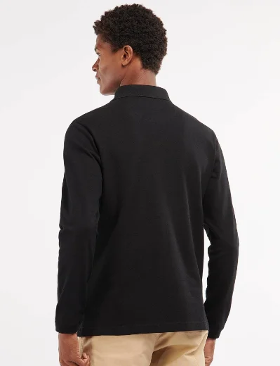 Barbour Evin Long Sleeve Polo Shirt | Black