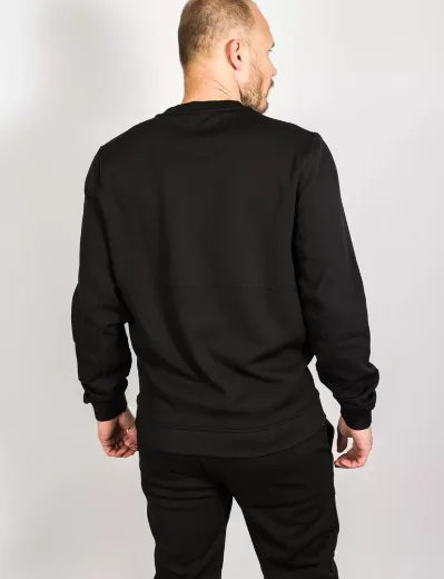 MA.Strum Tech Fleece Crew Neck Sweater | Black