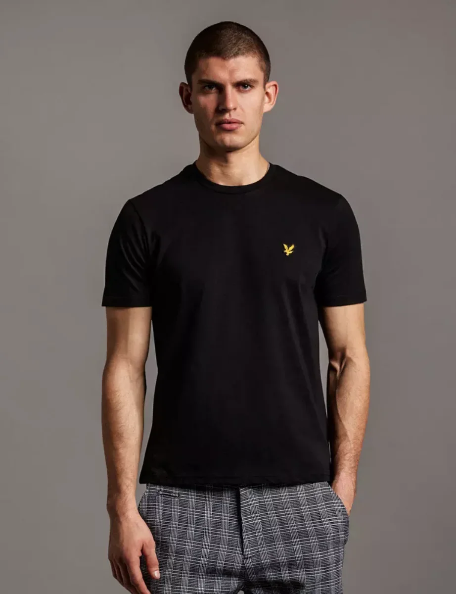 Lyle & Scott Organic Cotton Plain T-Shirt | Black