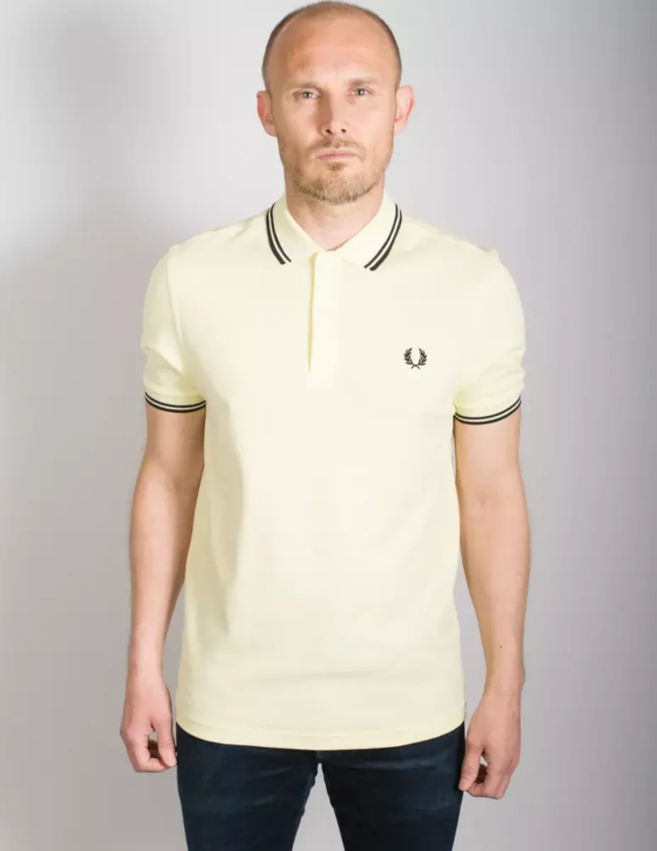 Fred Perry Twin Tipped Polo Shirt | Wax Yellow