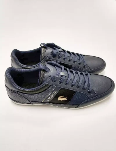 Lacoste Chaymon 0120 Leather Trainer | Navy