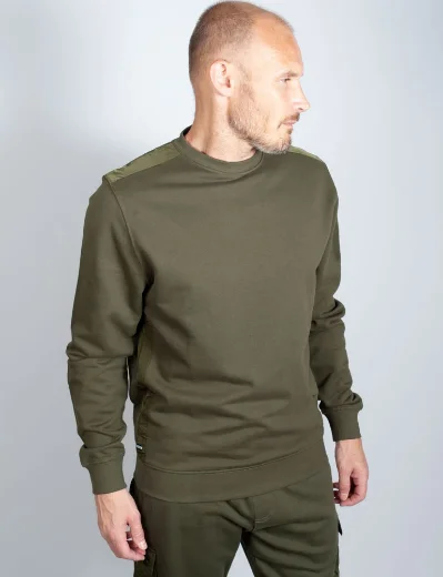 Weekend Offender F BOMB Crew Neck Sweater | Dark Green