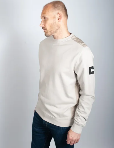 Weekend Offender F BOMB Crew Neck Sweater | Pumice