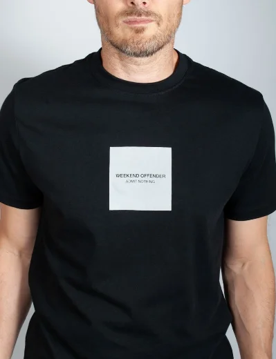 Weekend Offender WOAN Reflective Logo T-Shirt | Black