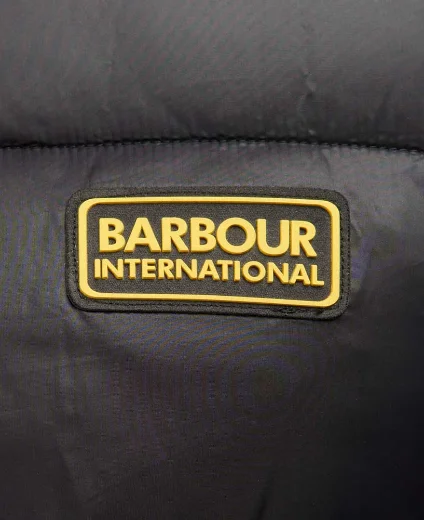 Barbour Intl Hooded Essential Quilted Jacket | Black