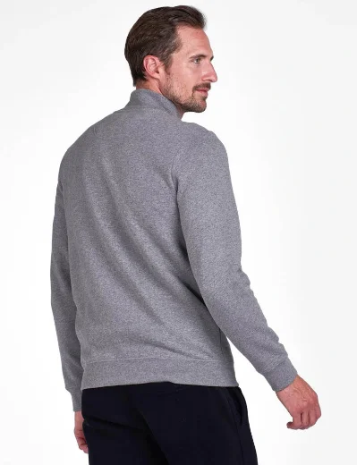 Barbour International Essential Half Zip Sweatshirt | Anthracite Marl