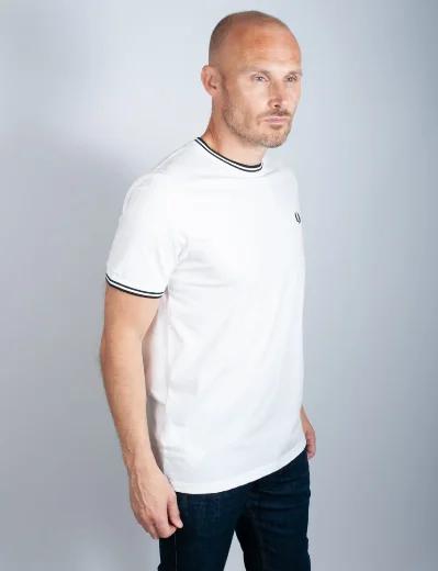 Fred Perry Twin Tipped T-Shirt | White