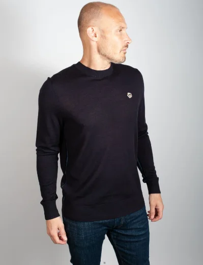 Ted Baker Cardiff Crew Neck Knitted Jumper | Navy