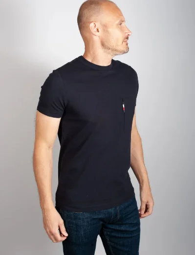 Tommy Hilfiger Pique Pocket T-Shirt | Navy