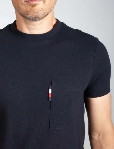Tommy Hilfiger Pique Pocket T-Shirt | Navy
