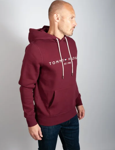Tommy Hilfiger Tommy Logo Hoody | Deep Rouge