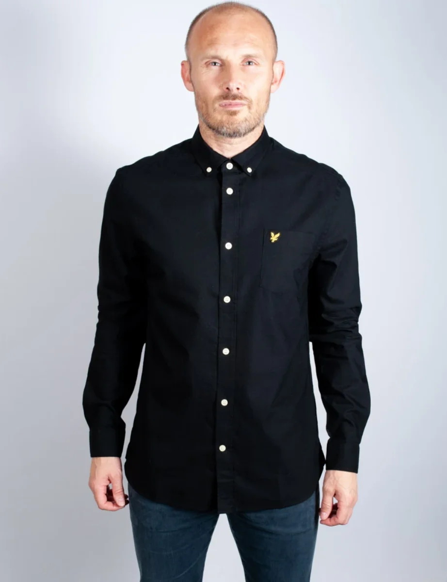 Lyle & Scott Regular Fit Oxford Shirt | Black