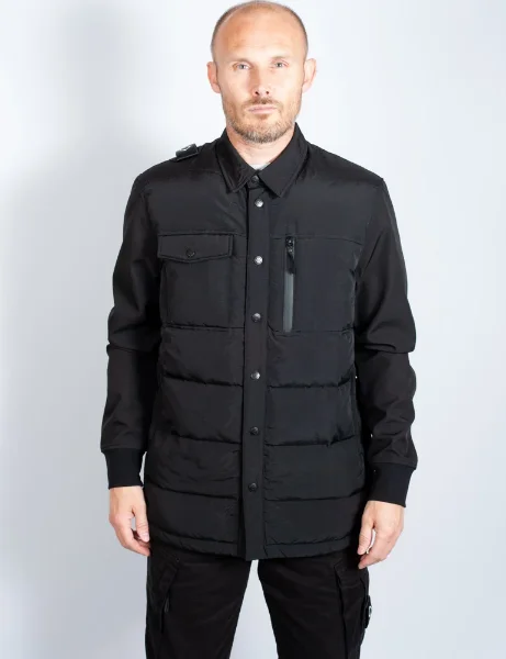 MA Strum Softshell Down Quilt Overshirt | Jet Black MA Strum Softshell Down Quilt Overshirt | Jet Black