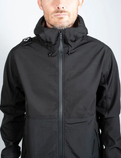 MA Strum Softshell Hooded Jacket | Jet Black