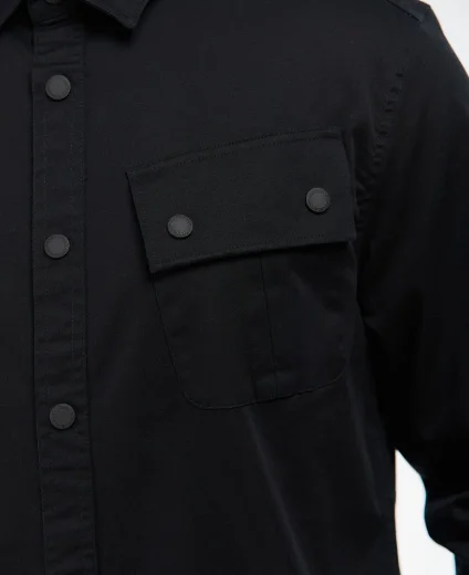 Barbour Intl Graphite Overshirt | Black