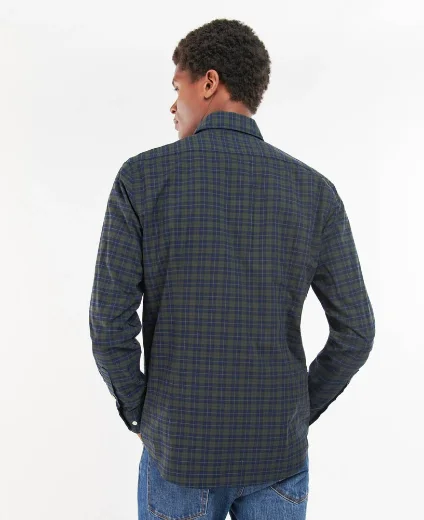 Barbour Lomond Tailored Fit Shirt | Olive Night Check 