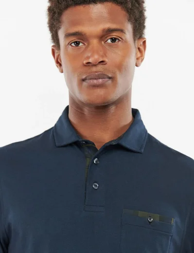 Barbour Long Sleeve Corpatch Polo | Navy