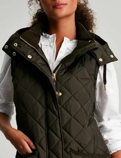 Joules Chatham Quilted Gilet | Heritage Green