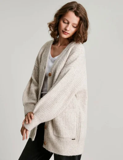 Joules Immy Relaxed Fit Cardigan | Oat
