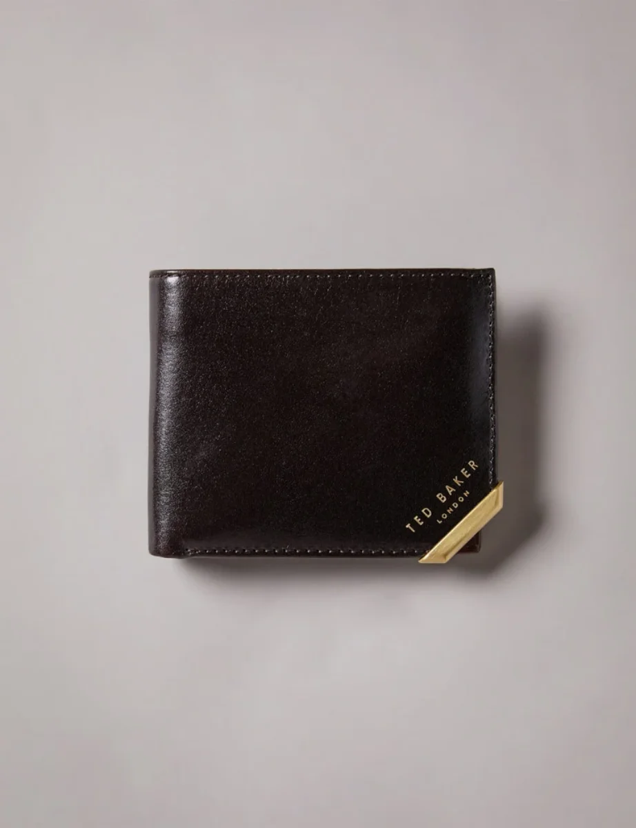 Ted Baker Korning Leather Bifold Wallet | Chocolate
