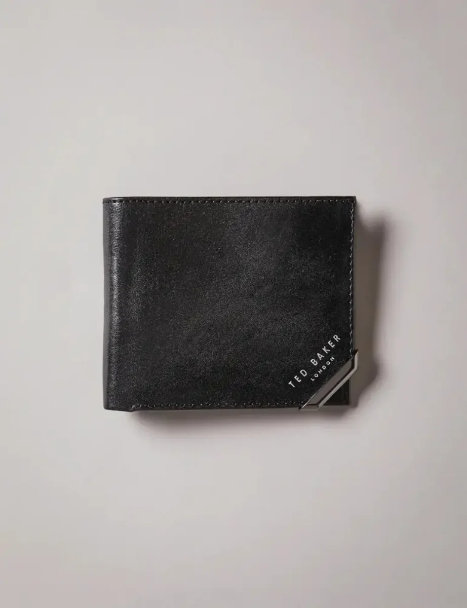 Ted Baker Korning Leather Bifold Wallet | Black