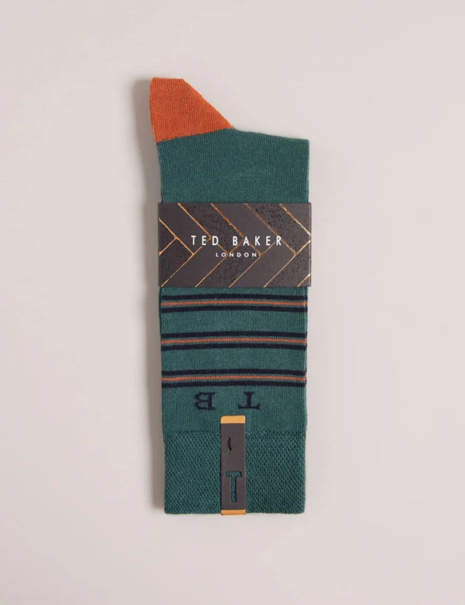 Ted Baker Teebees Stripe Sock | Green
