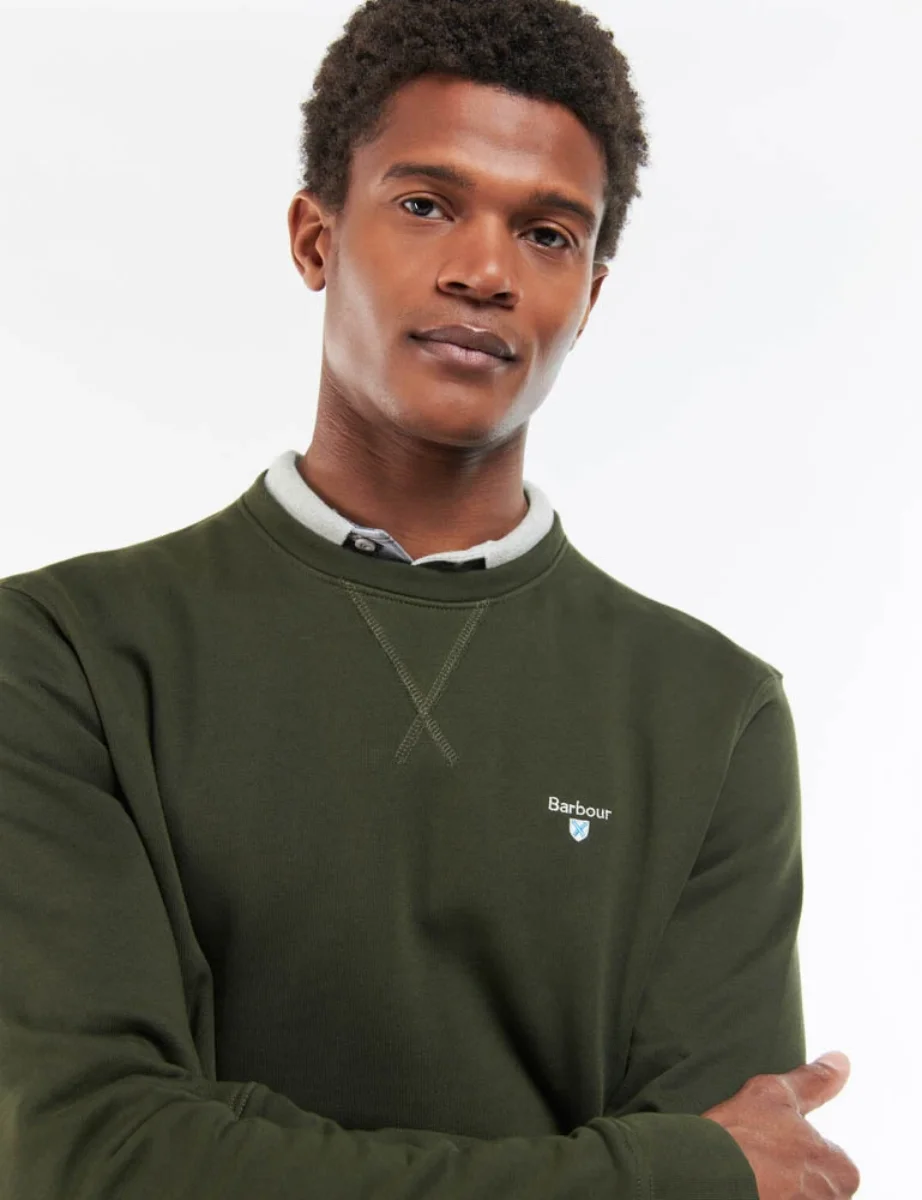 Barbour Ridsdale Crew Neck Sweater | Forest