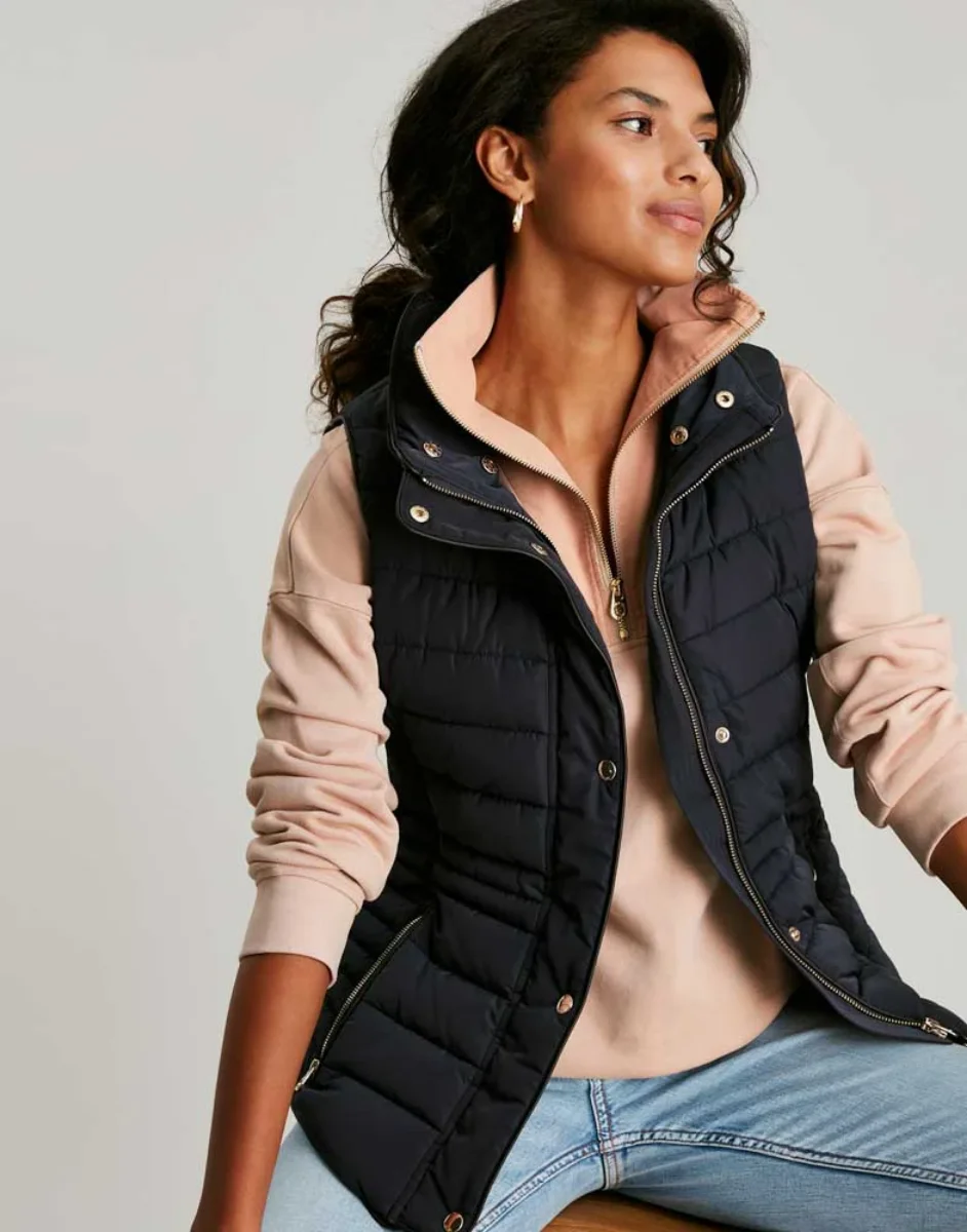 Joules Womens Melford Padded Gilet | Navy