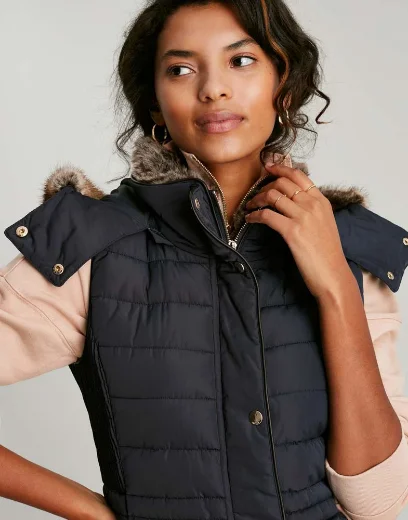 Joules Womens Melford Padded Gilet | Navy