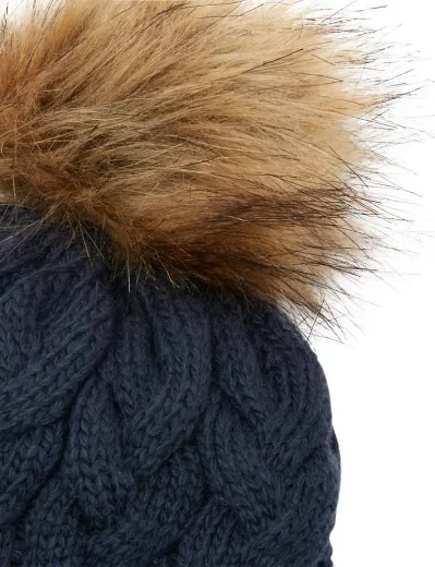 Joules Elena Cable Knit Hat | French Navy