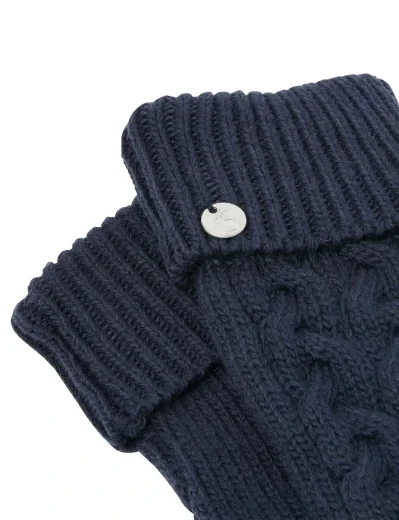 Joules Elena Cable Knit Gloves | French Navy