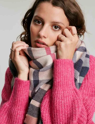 Joules Wetherby Scarf | Tan Check