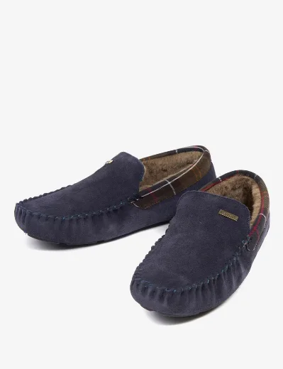 Barbour Monty Slippers | Navy