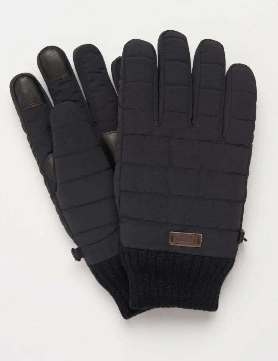 Barbour Banff Quilted Gloves | Black