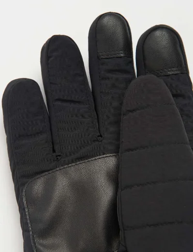 Barbour Banff Quilted Gloves | Black
