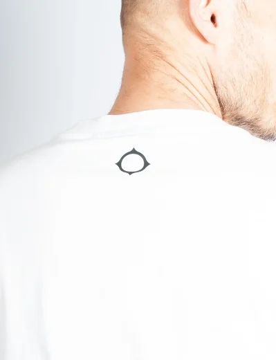 MA Strum Block Print Logo T-Shirt | White