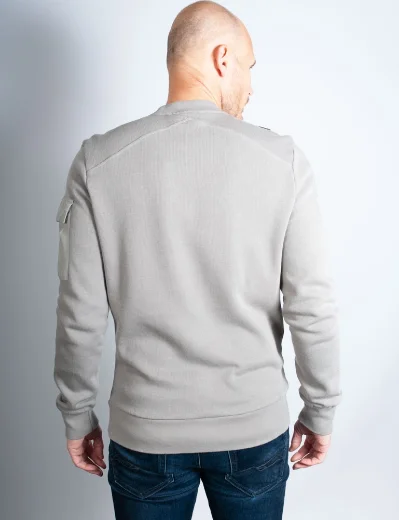 MA Strum DFI Crew Neck Sweater | Gray Violet