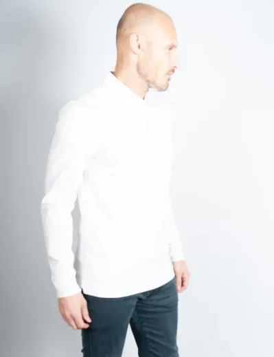 Lacoste Men's Long Sleeve Paris Polo Shirt| White