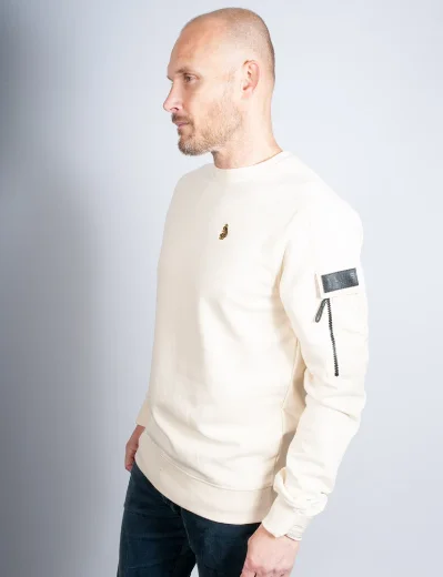 Luke Sport Content Crew Neck Sweater | Ecru